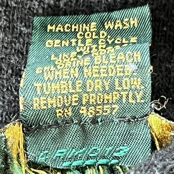 VTG Cambridge Classics Mens L Sweater Gray Mock Neck Wool Blend Ribbed Pullover - Picture 3 of 7